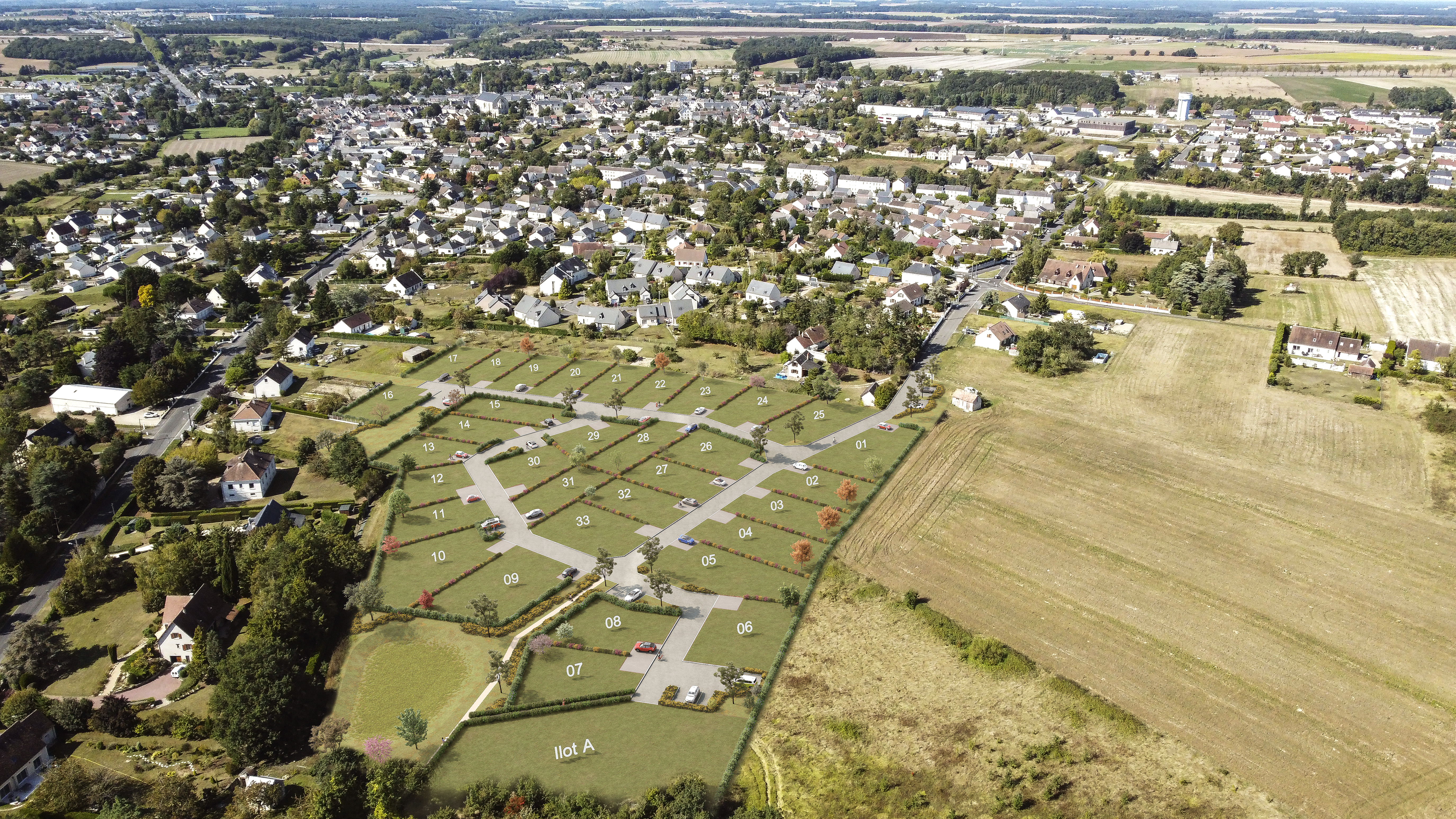 Plan 3D du programme Villa Touraine