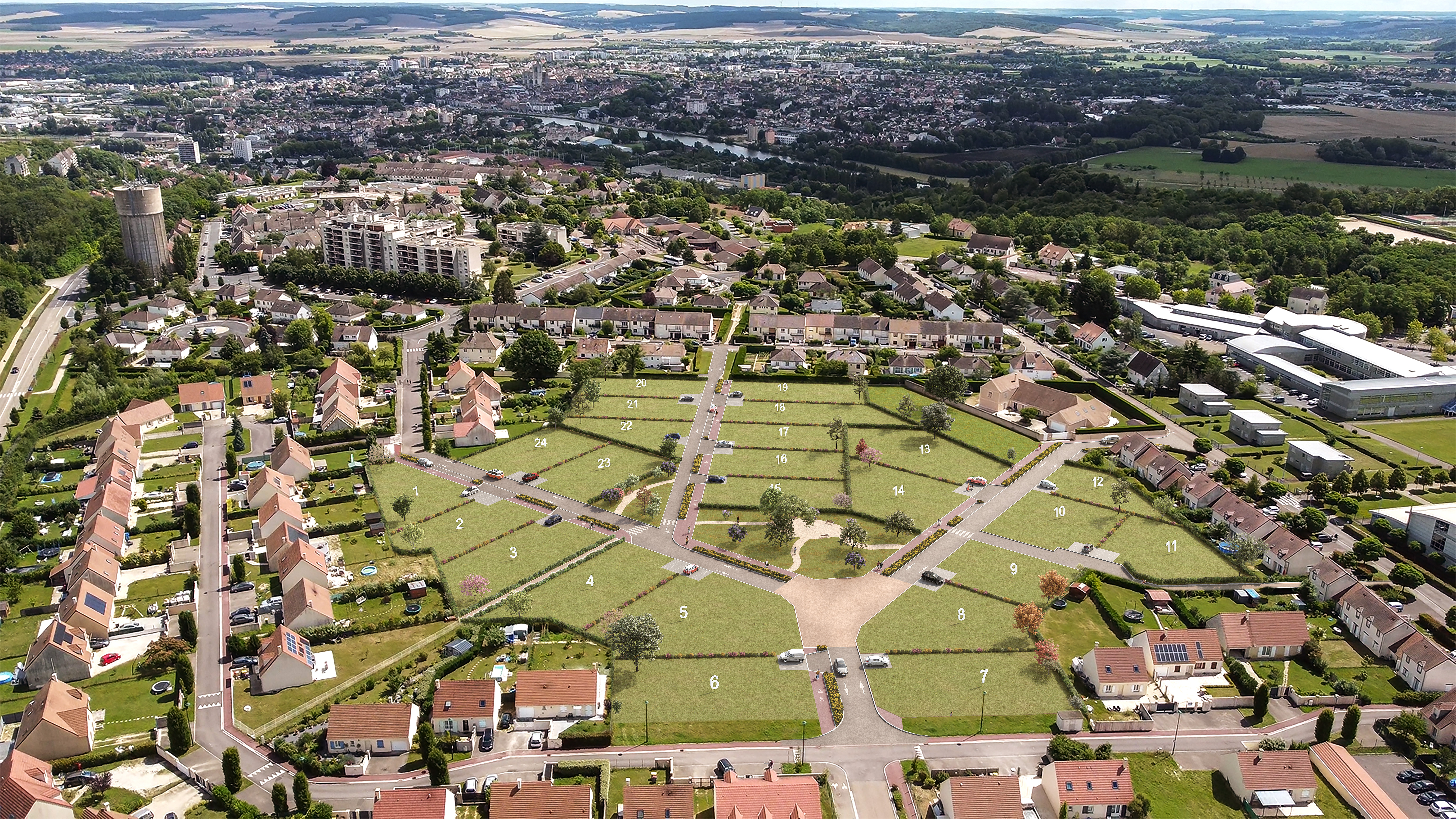 Plan 3D du programme L'Orée du Bois