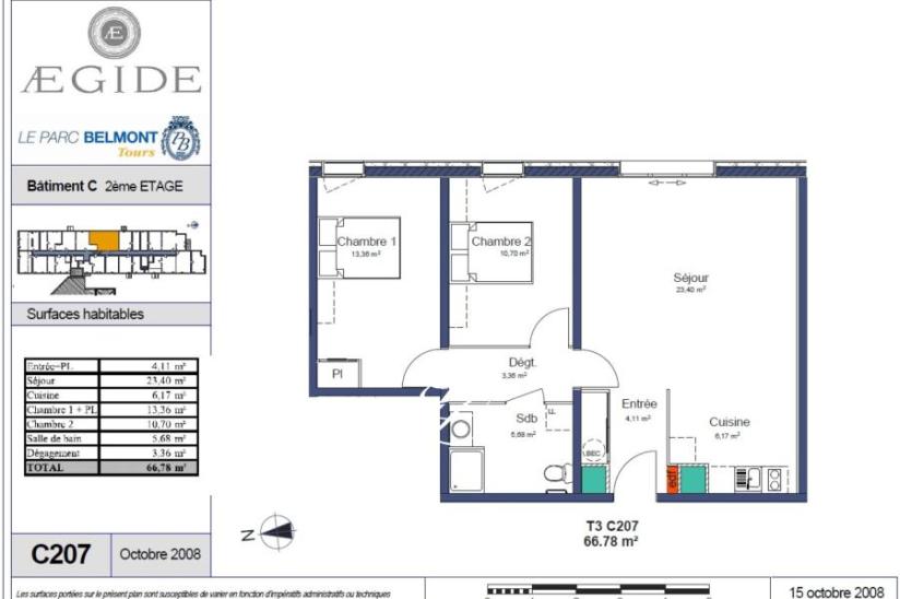 Réf. 335-26 - Appartement 3 pièces