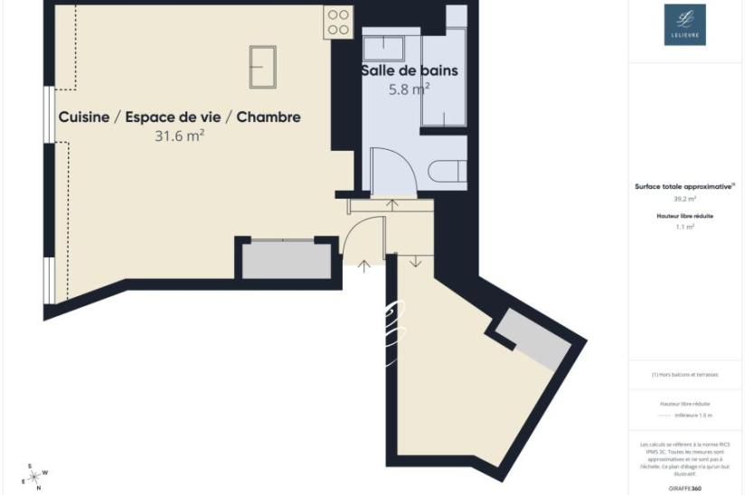 Réf. AG 4629 - Appartement 2 pièces