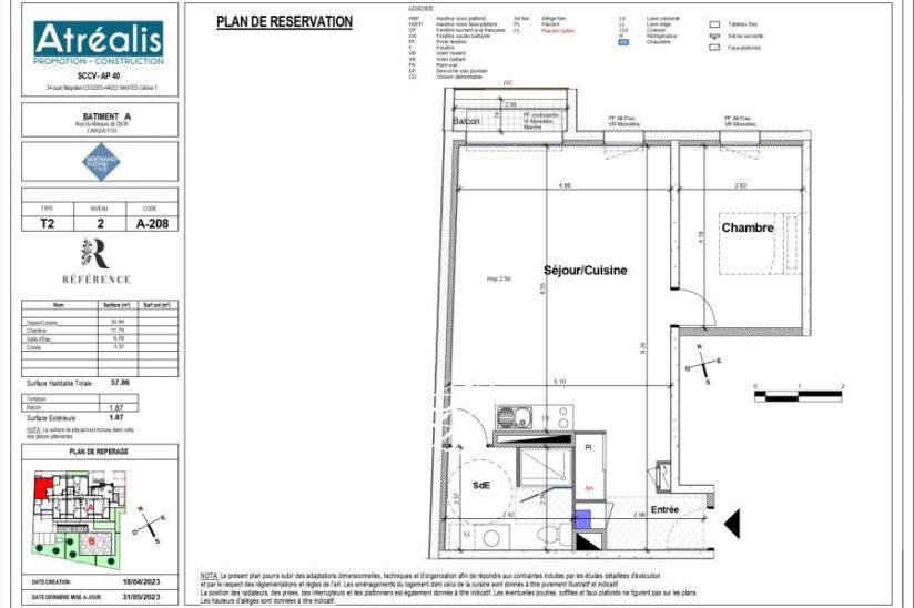 Réf. LD4319-A208 - Appartement 2 pièces