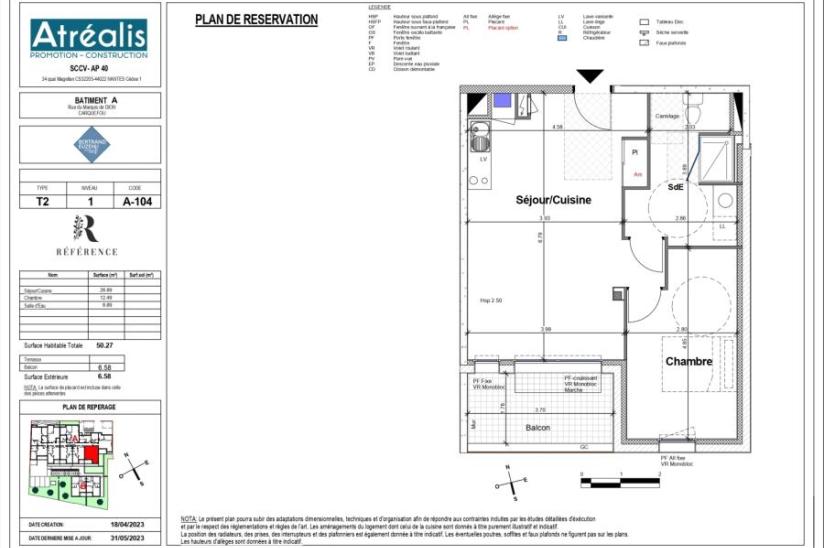 Réf. RC4319-A104 - Appartement 2 pièces
